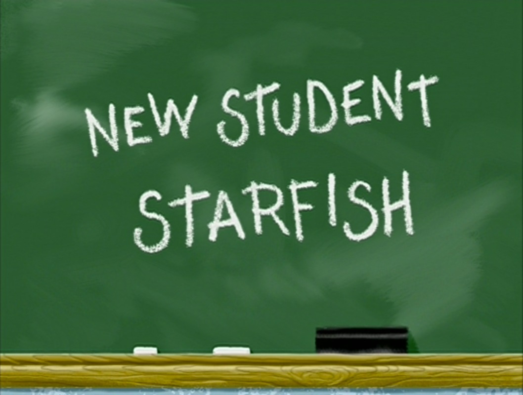 Resultado de imagem para spongebob new student starfish