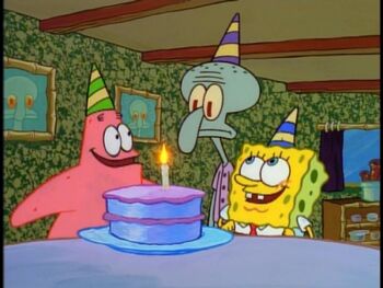 Happy Birthday Squidward Encyclopedia Spongebobia Fandom Gambar Spongebob