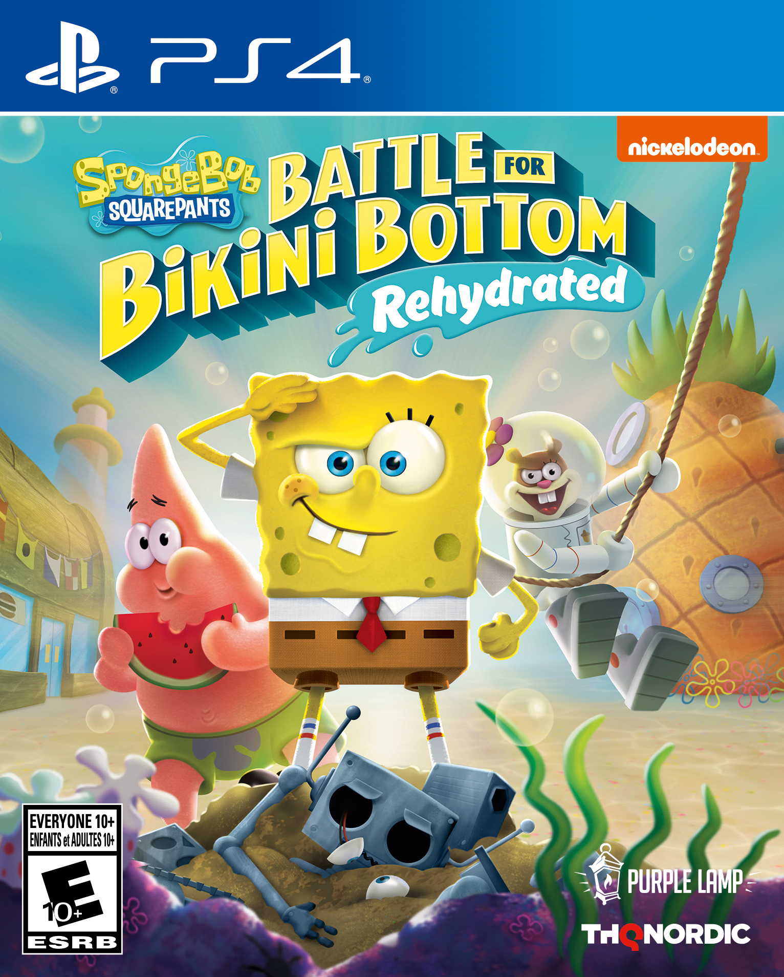 Spongebob Squarepants Battle For Bikini Bottom Rehydrated Logo Png