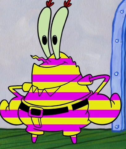 Image - Yellow and Pink Stripes Mr. Krabs.jpeg | Encyclopedia ...