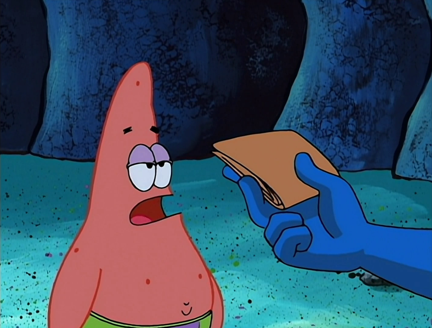 spongebob manta ray wallet