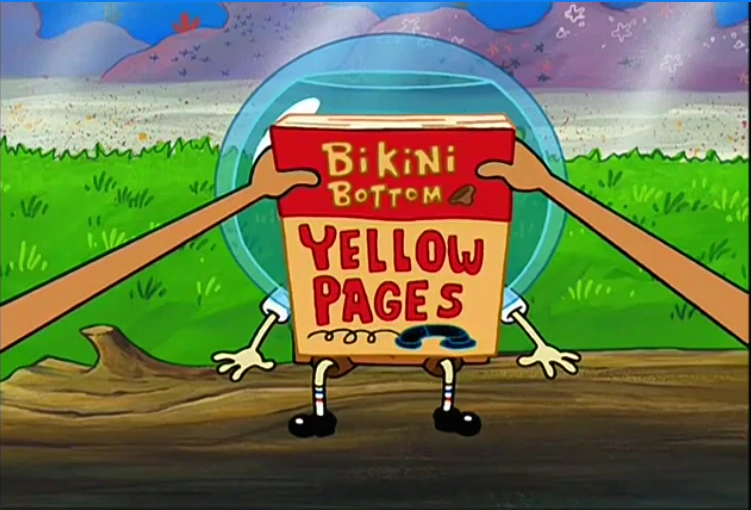 Bikini Bottom Yellow Pages/gallery Encyclopedia SpongeBobia FANDOM