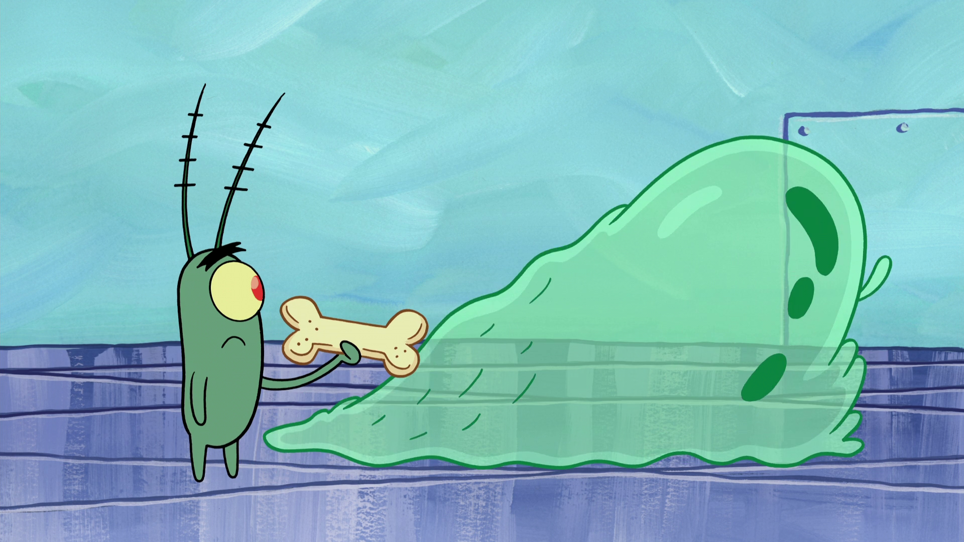 Шелдон планктон из губки Боба