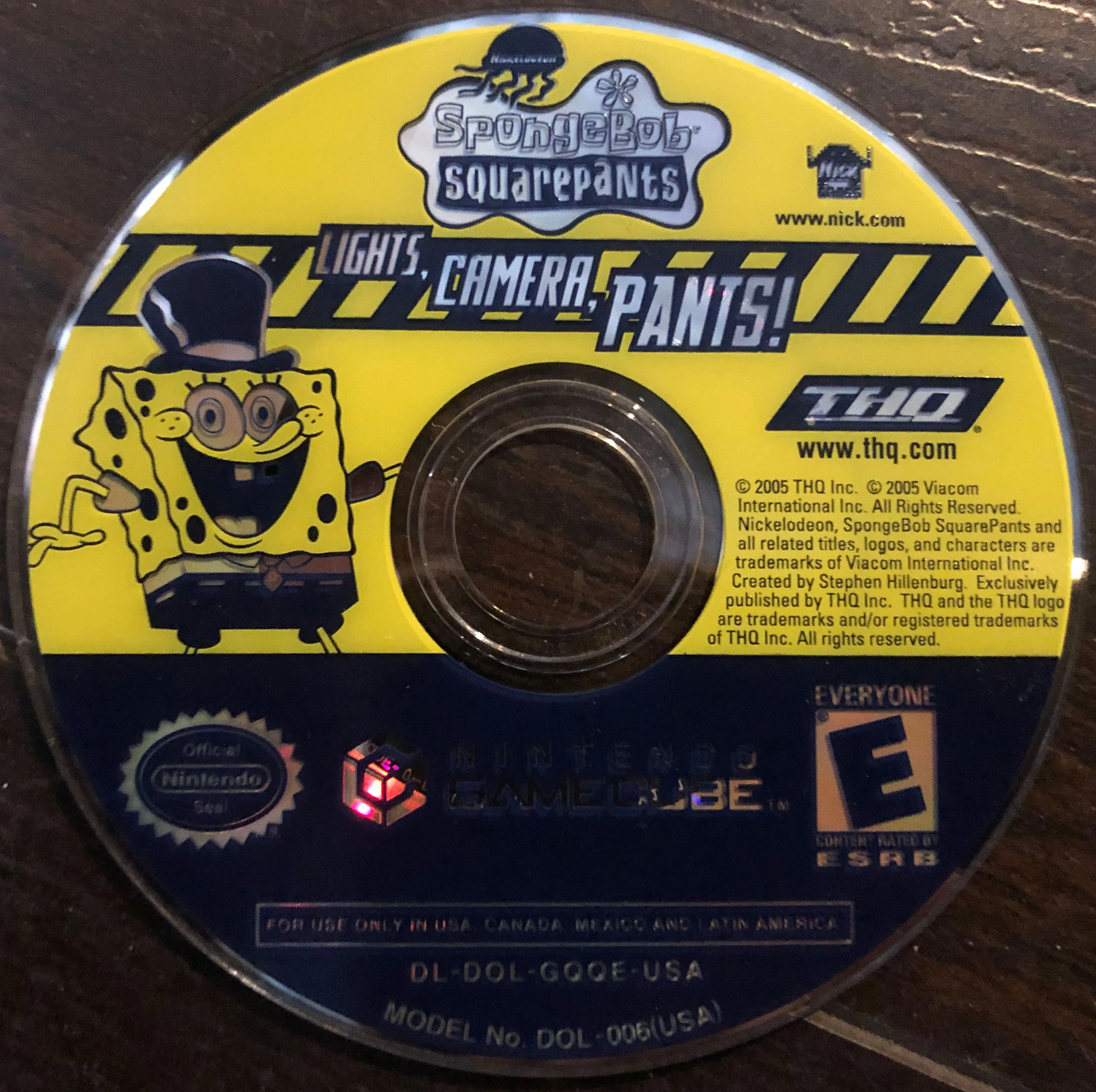Image Spongebobsquarepantslightscamerapantsnintendogamecube