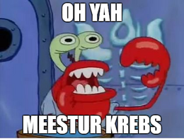 Oh yeh meestur krebs