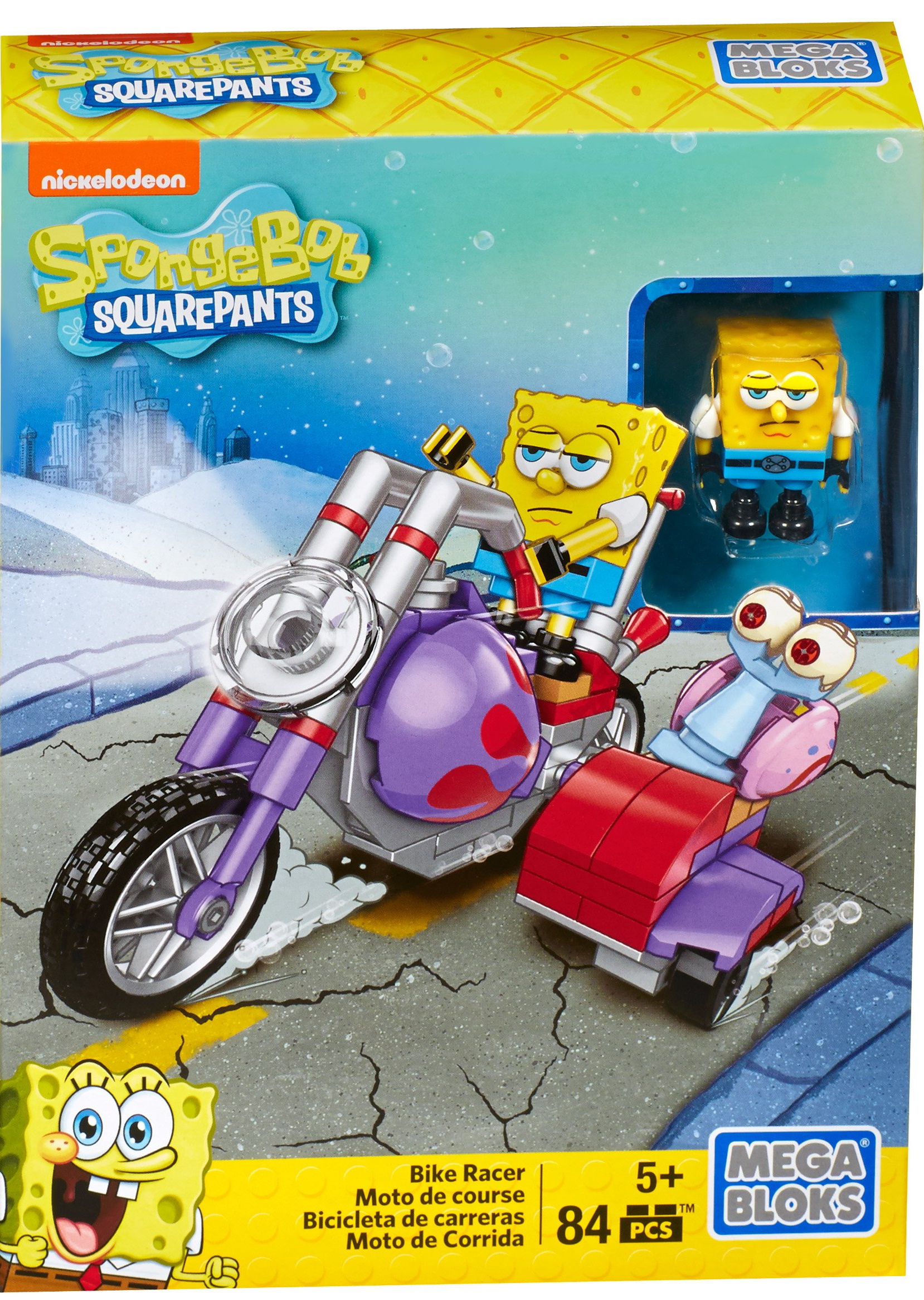 Mega Bloks SpongeBob SquarePants Patty Wagon Racer Playset