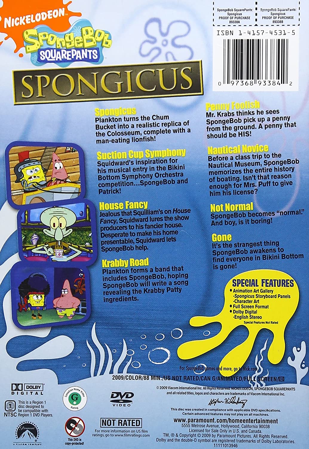 Spongicus (DVD) | Encyclopedia SpongeBobia | FANDOM powered by Wikia