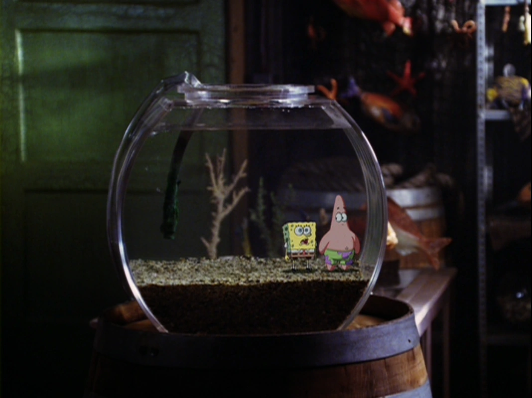 SpongeBob and Patrick Confront the Psychic Wall of Energy