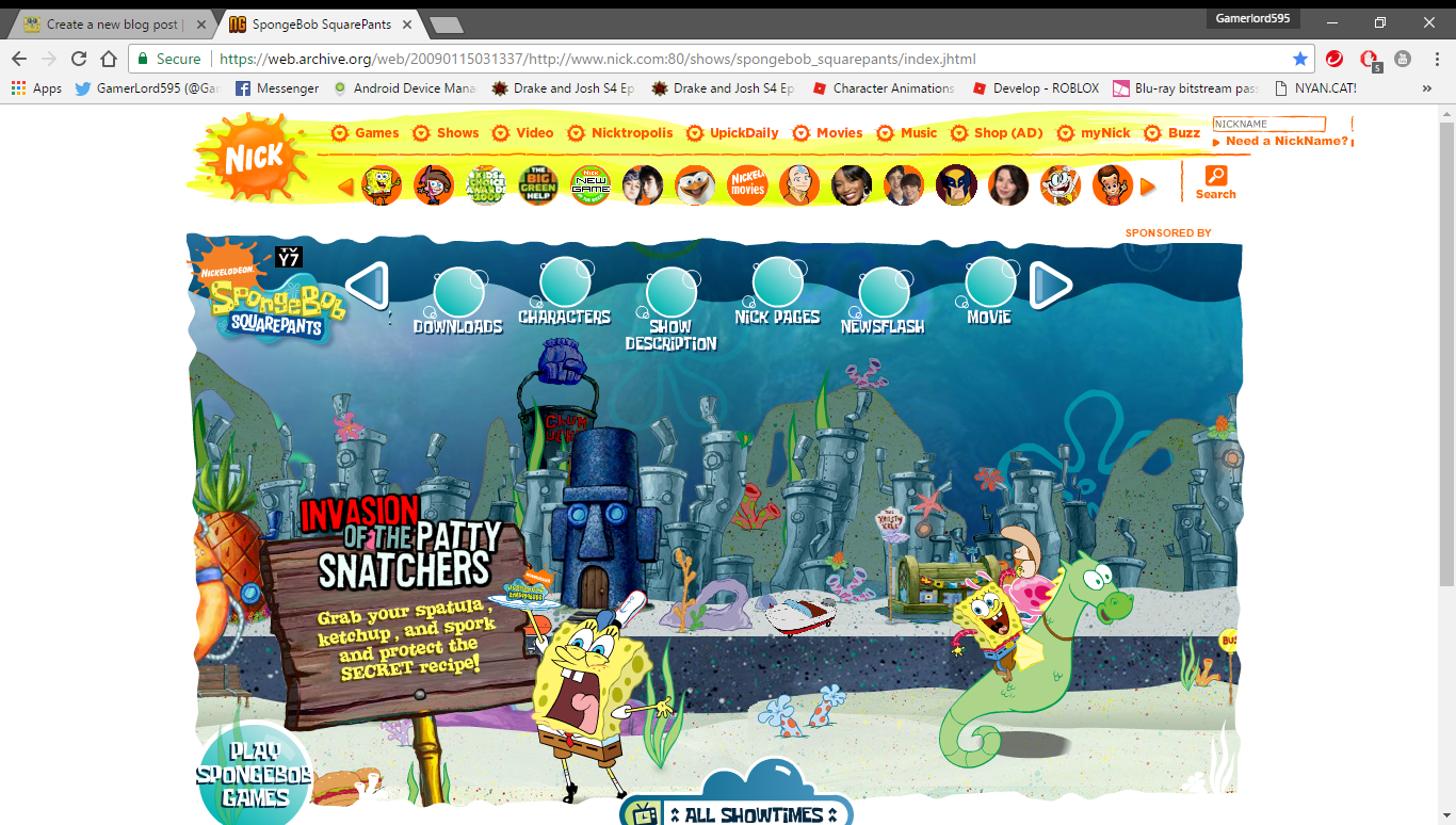 User Blog Spongebird595 Old Spongebob Enter Bikini Bottom Game From 2008 Encyclopedia Spongebobia Fandom - web archive org web roblox