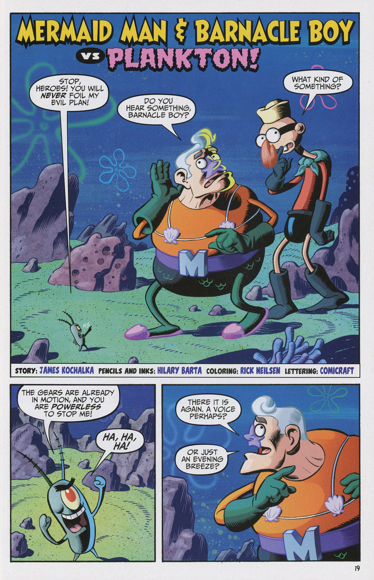 Mermaid Man And Barnacle Boy Comic - Kahoonica