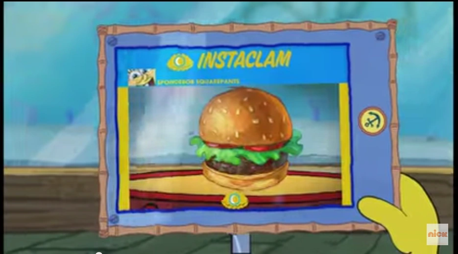 Krabby Patty/gallery/SpongeBob Checks His Instaclam Encyclopedia