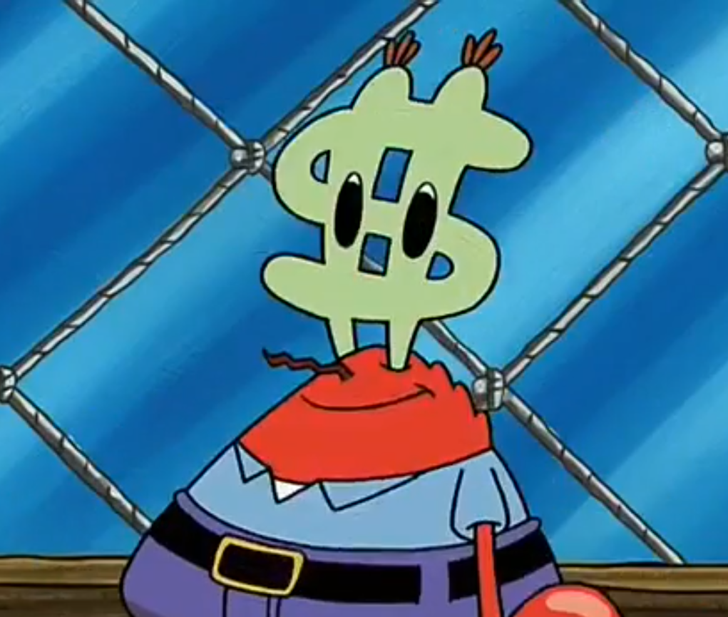 Bildergebnis für mr krabs money