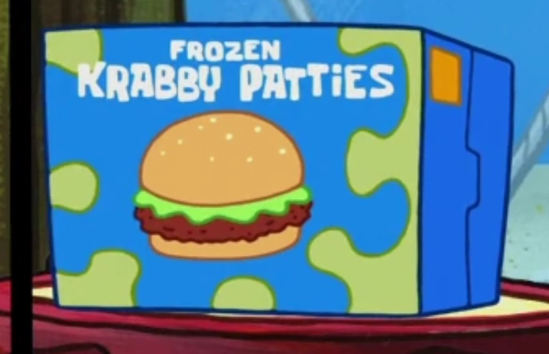 Frozen Krabby Patty (food) Encyclopedia SpongeBobia Fandom