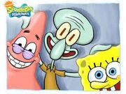 Spongebob,squidward & patrick