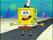 Spongebob without wavy edges