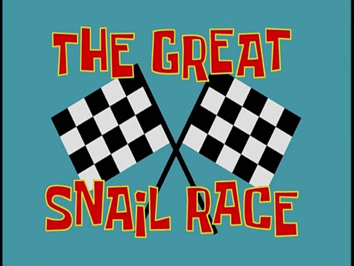 Resultado de imagem para spongebob  the great snail race