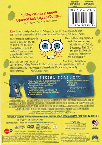 The SpongeBob SquarePants Movie (DVD) | Encyclopedia SpongeBobia ...