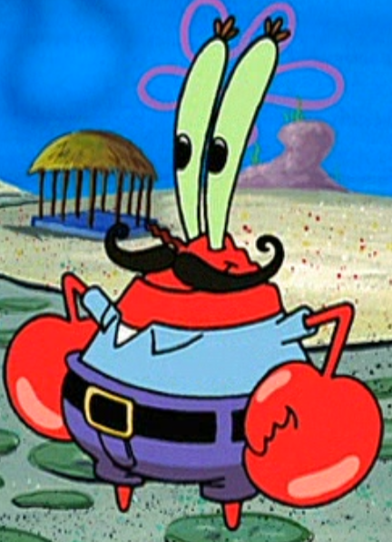 image mr krabs with a mustache png encyclopedia toys for christmas list