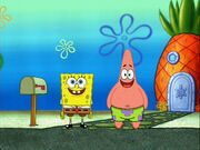 SpongeBob and Patrick waiting