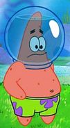 Patrick Wearing His Water Helmet