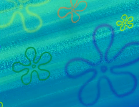 spongebob flower background spongebob flower background