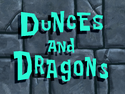 Dunces and Dragons title card