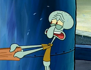 Squidward Grabbing The Wallet