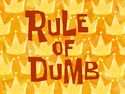 Rule of Dumb title card