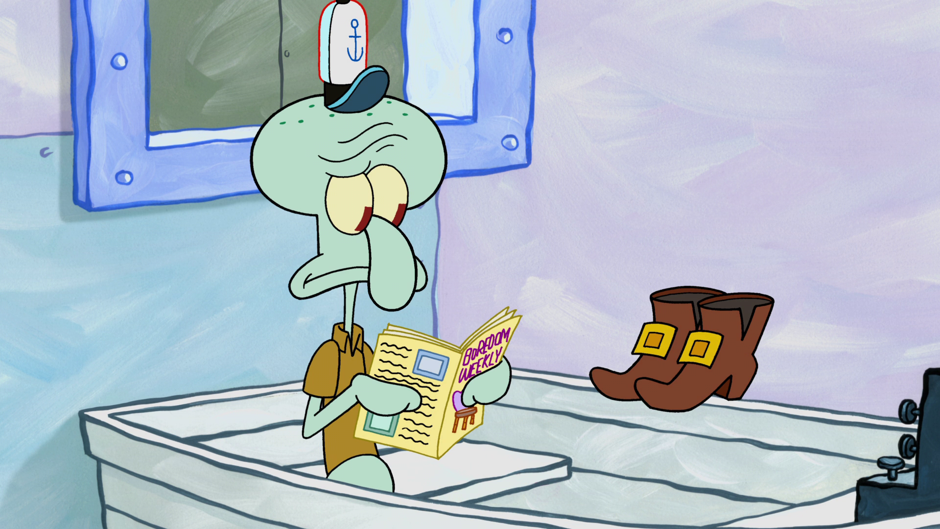 spongebob leather boots