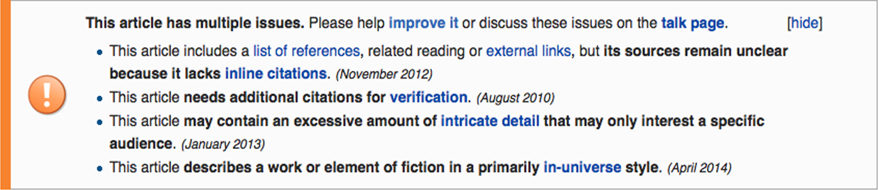 wikipedia article template
