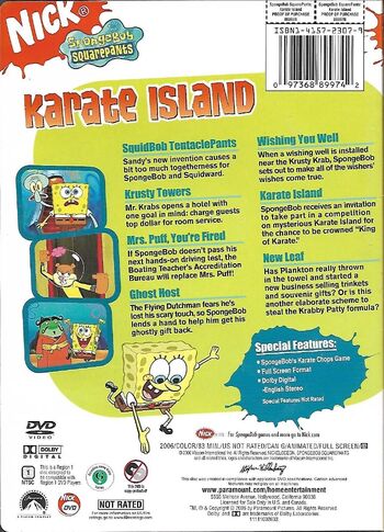 Karate Island (DVD) | Encyclopedia SpongeBobia | Fandom