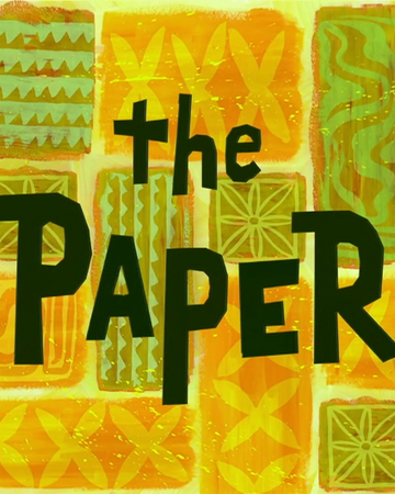 The Paper Encyclopedia Spongebobia Fandom
