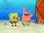 SpongeBob, Patrick, Camera, and Cheese Fizz