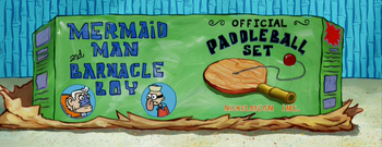 Mermaid Man and Barnacle Boy Paddle Ball Set | Encyclopedia SpongeBobia