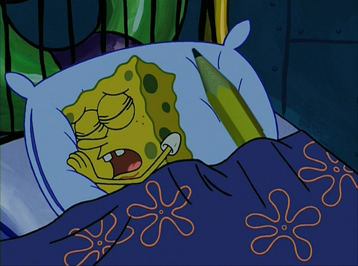 Image - SpongeBob sleeping with magic pencil(2).PNG | Encyclopedia