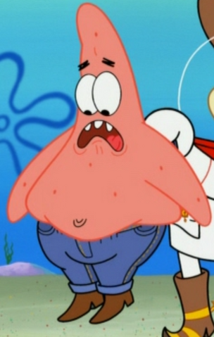 patrick in knee high boots