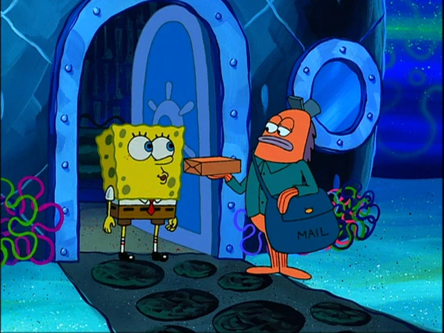Spongebob writing essay mailman image
