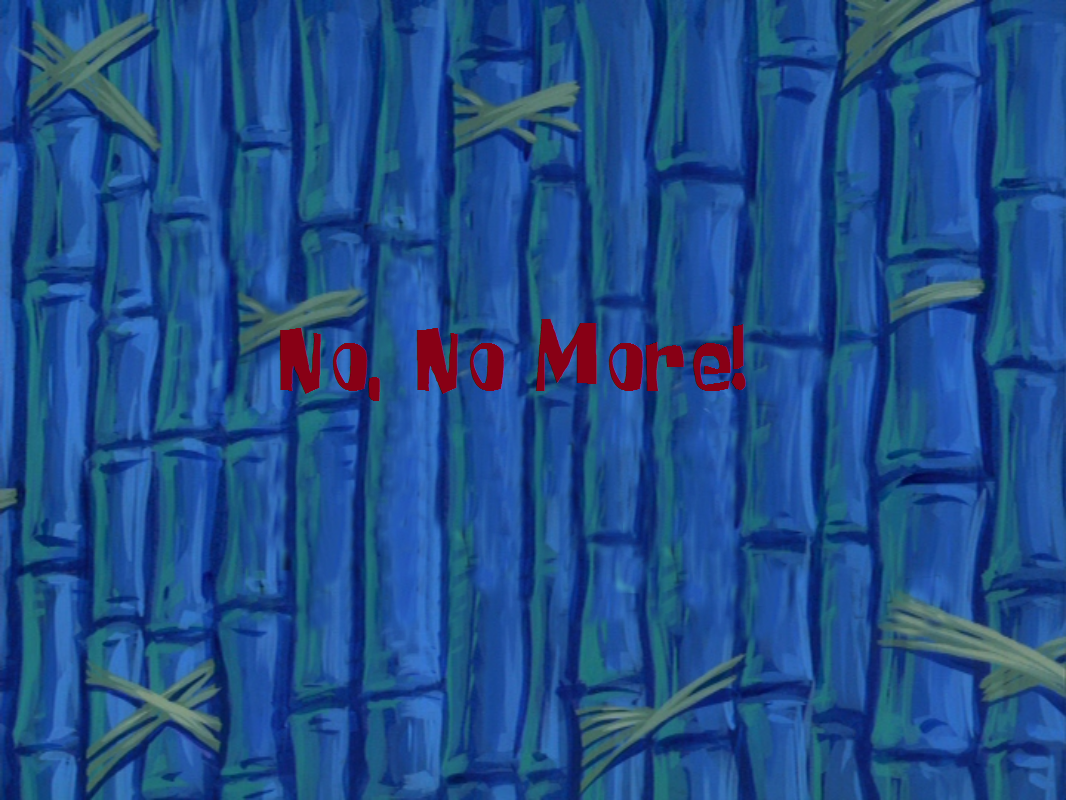 No no more spongebob s schizophrenia wiki fandom powered by wikia