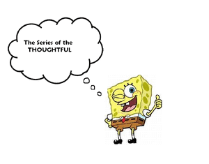 TheSeriesOfTheThoughtful
