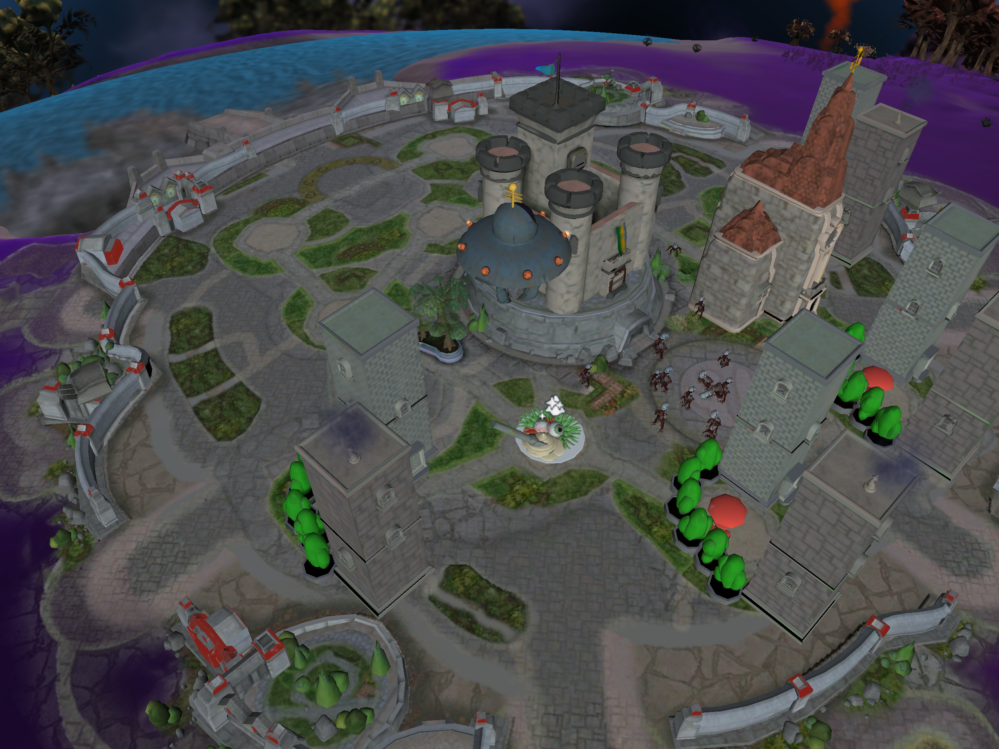 Spore расположение зданий в городе Столицы империй Форум Spore