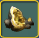 Yellow geode icon