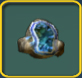 Blue geode icon