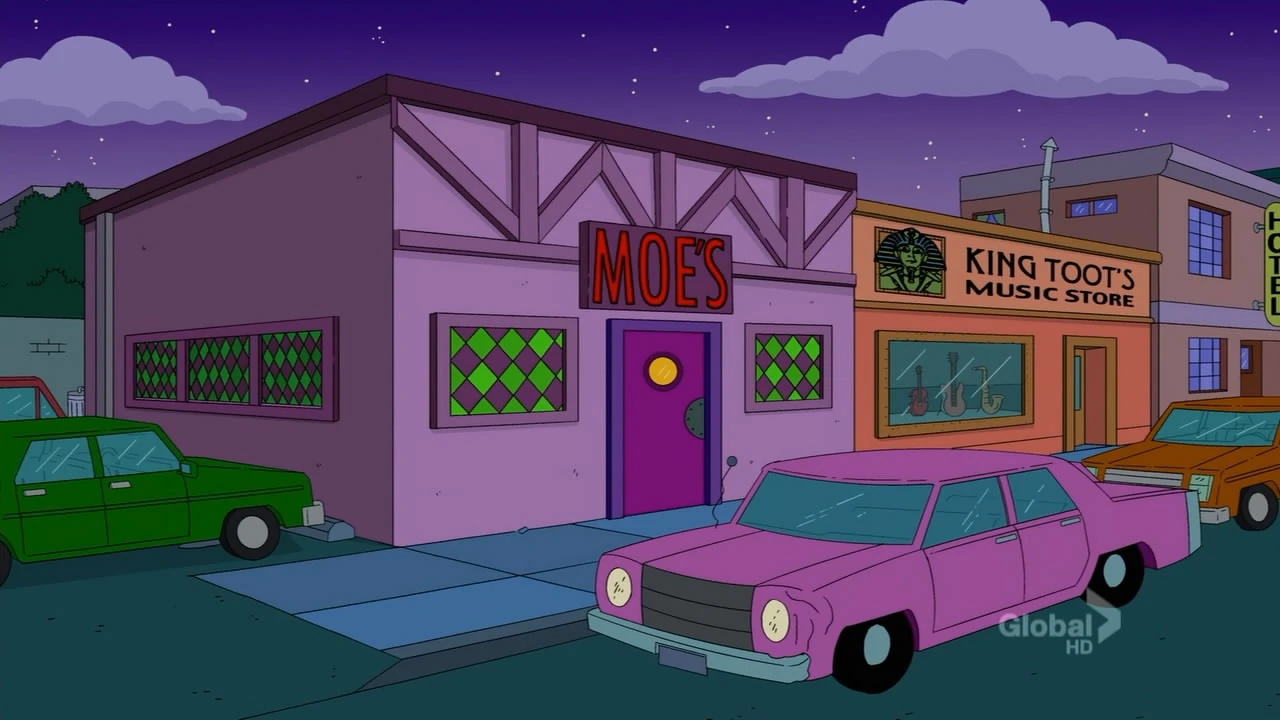 Image Moe's Tavern (Night).jpg The Simpsons Springfield Bound