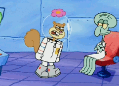 Sandy Angry At Squidward