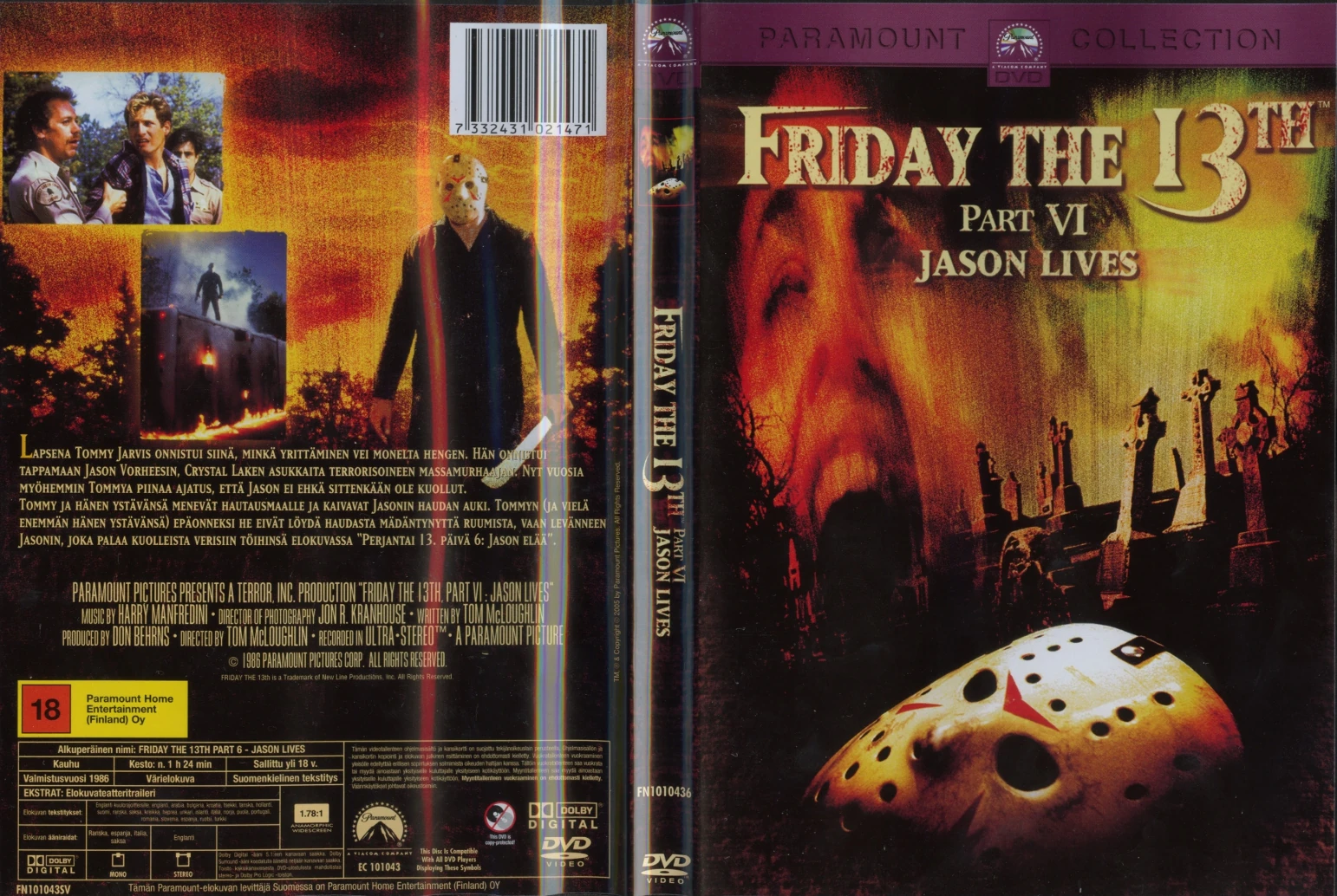 1986 Friday The 13th Part VI: Jason Lives 1986 Friday The 13th Part VI: Jason Lives