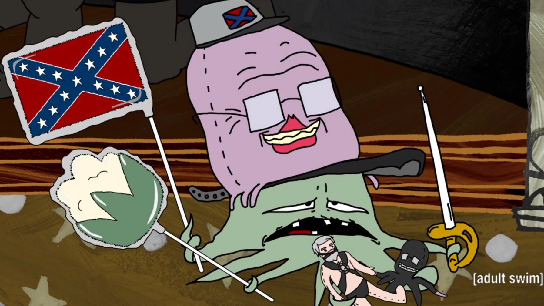 An Officer and a Dental Dam Squidbillies Wiki Fandom