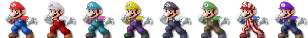 super smash bros melee palette swap