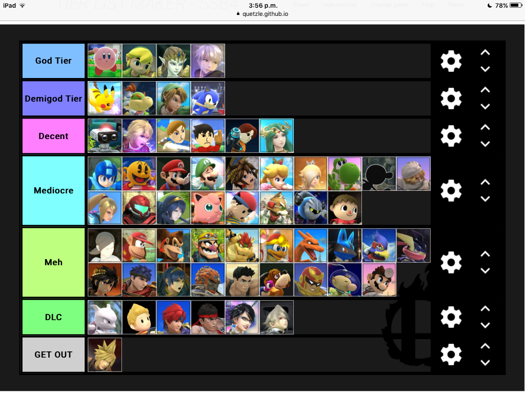 Image KirbiMiroir SSB4 Tier List.png Smashpedia FANDOM powered by