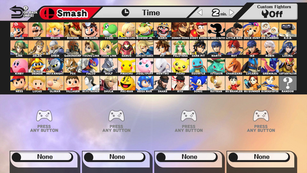 Super smash bros every character and rayman by spikeylord-d8iy2yn