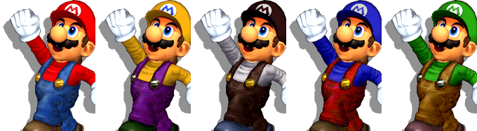 MarioColorsMelee
